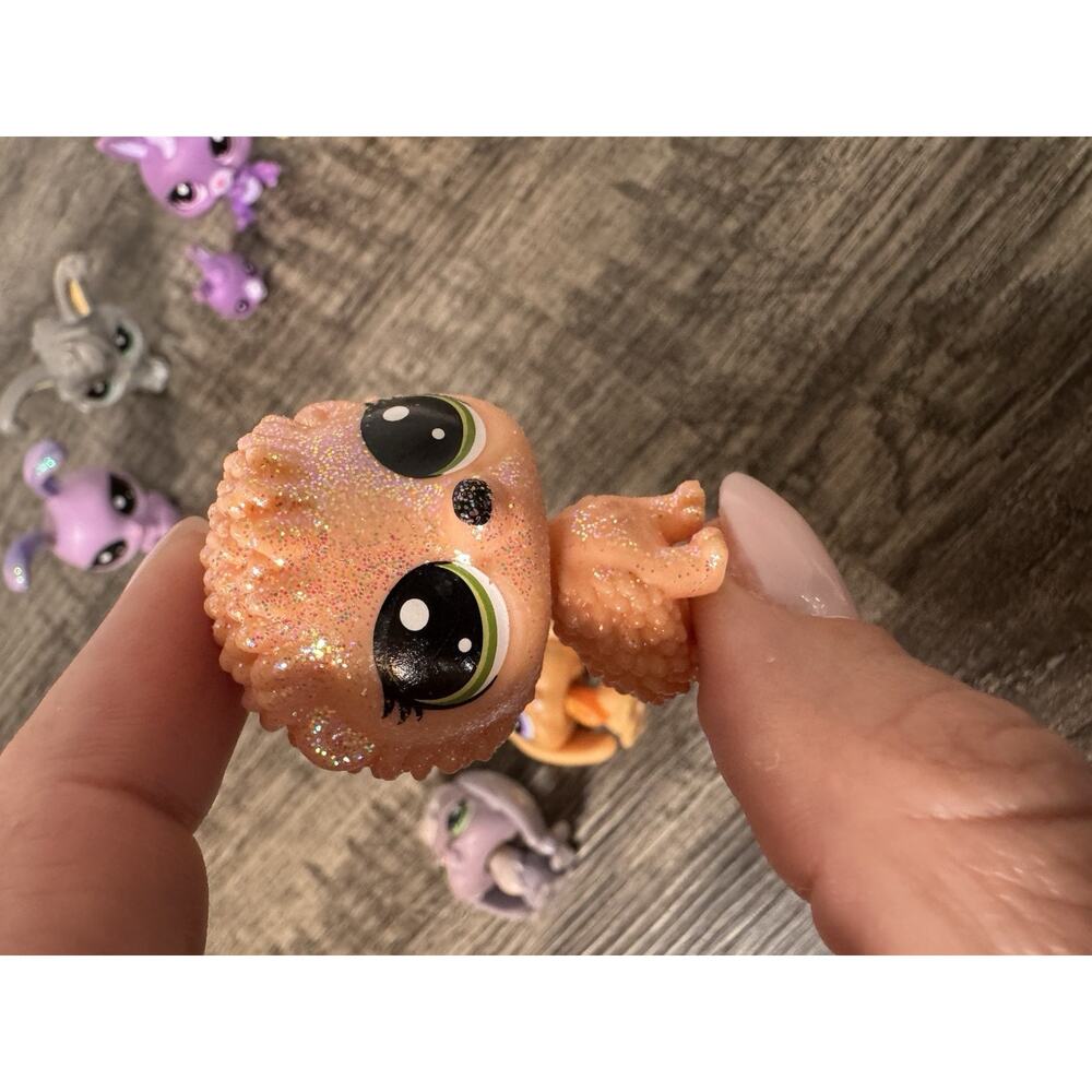 Lot Of Littlest Pet Shop (11) Bunnies Rabbits Glitter Hedgehog Sparkle Baby - Picture 11 of 16